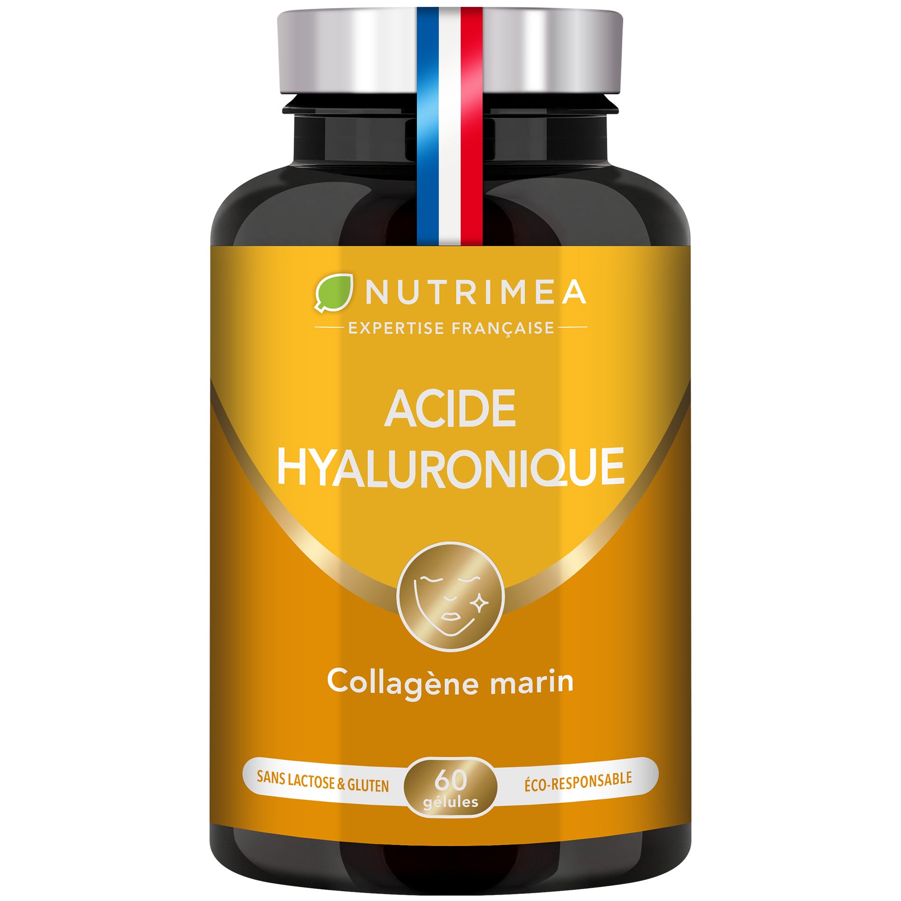 Fond blanc du pilulier de Acide Hyaluronique