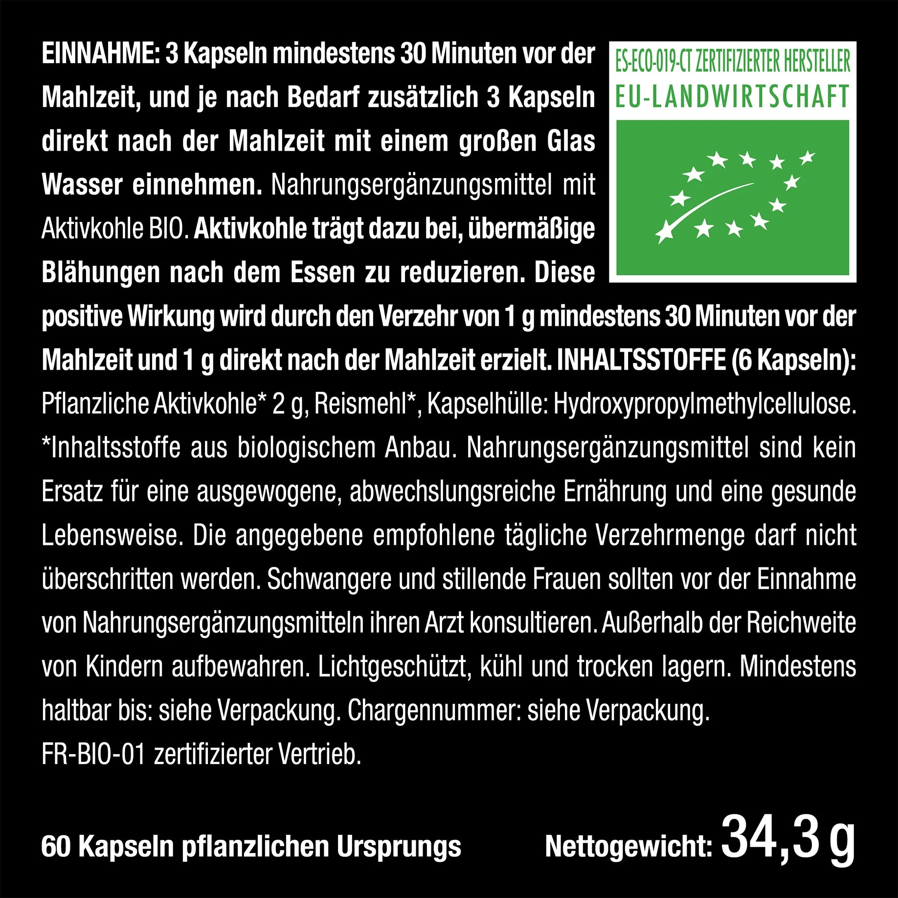 Aktivkohle BIO DETOX PURECOAL®