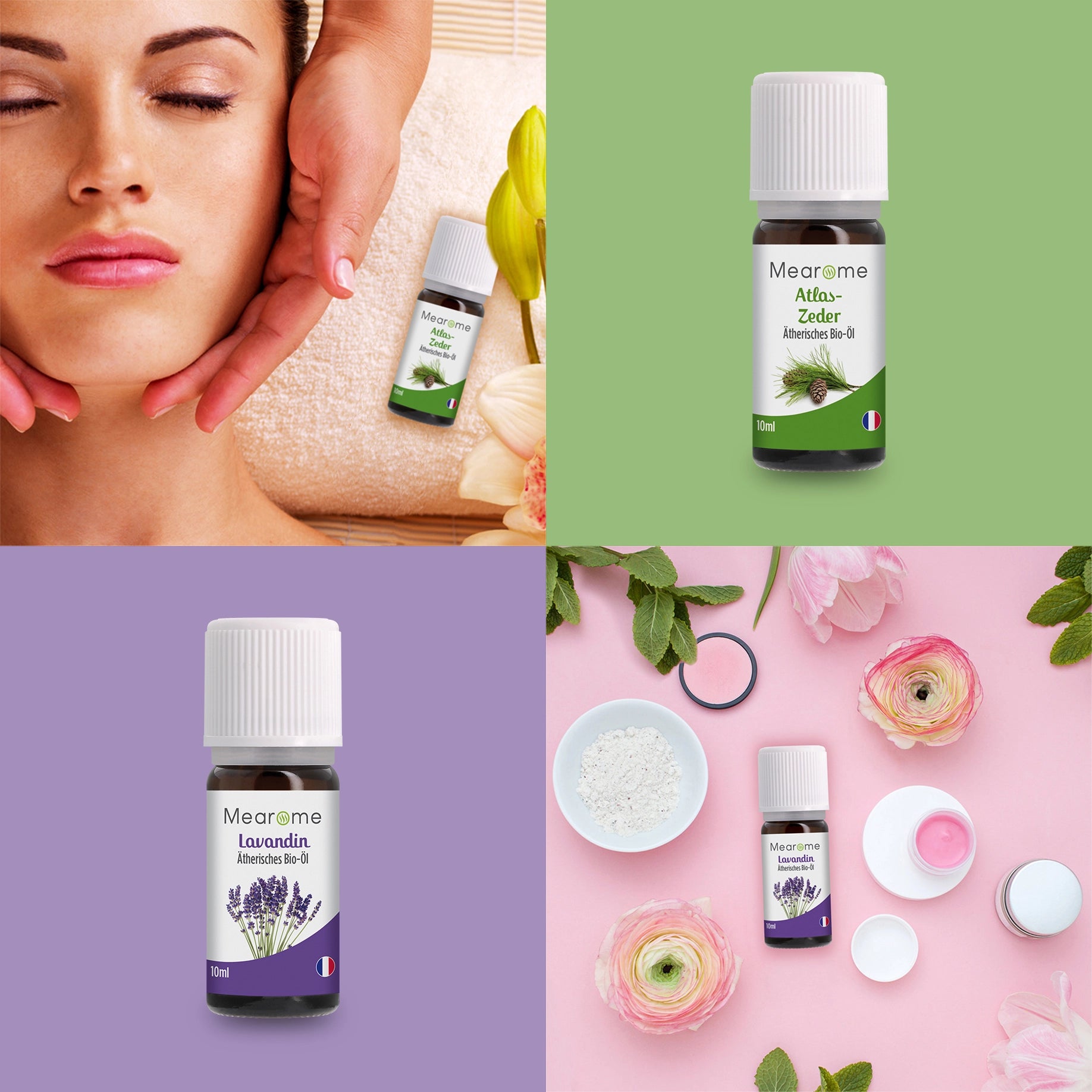 Aromatherapie Geschenk-Set - 8 Ätherische Öle 100% BIO