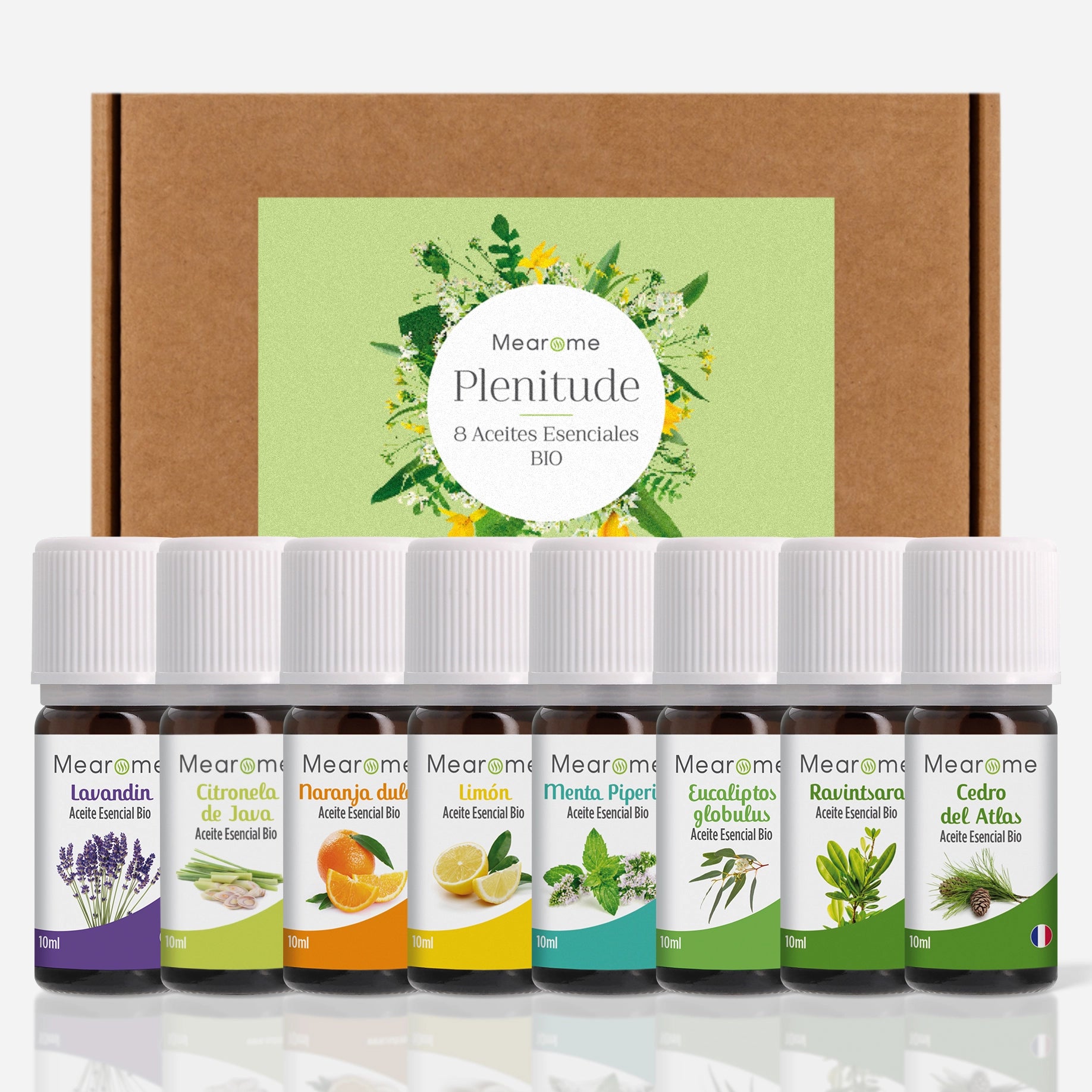 Set de 8 aceites esenciales Bio