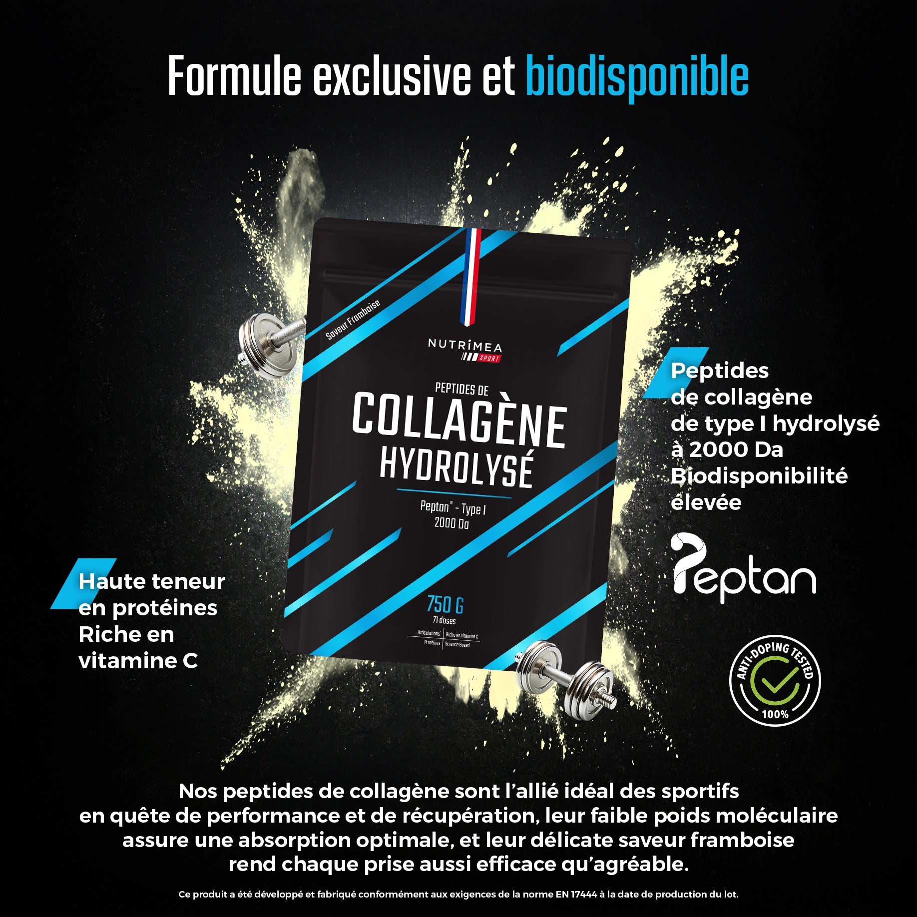 Peptides de collagène hydrolysé