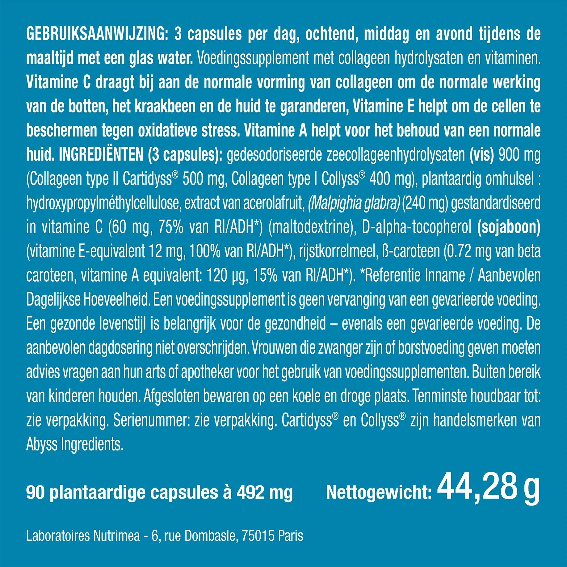 ZeeCollageen Type I & II 900 mg