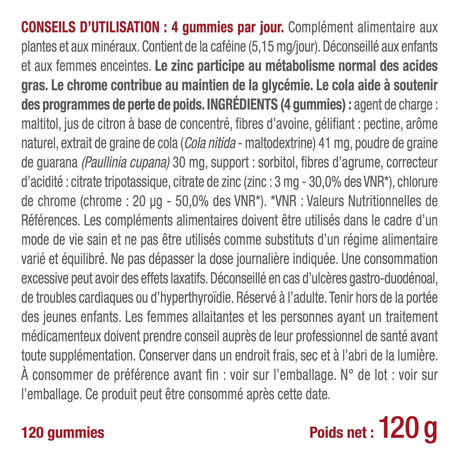 Bienfaits et contre indications pour gummies minceur