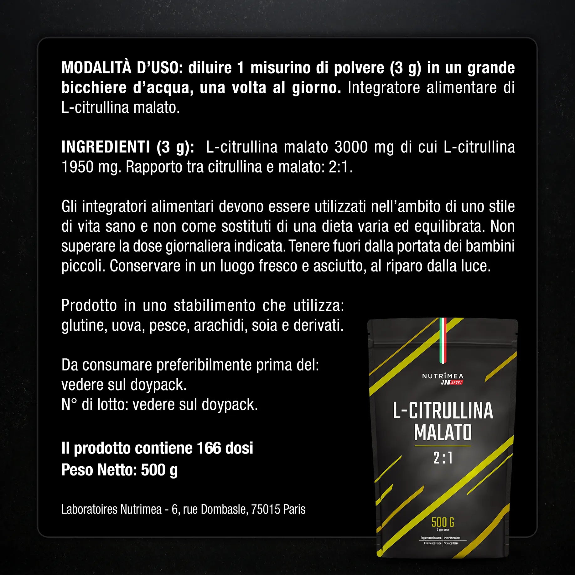 Benefici e controindicazioni dei L-Citrullina Malato