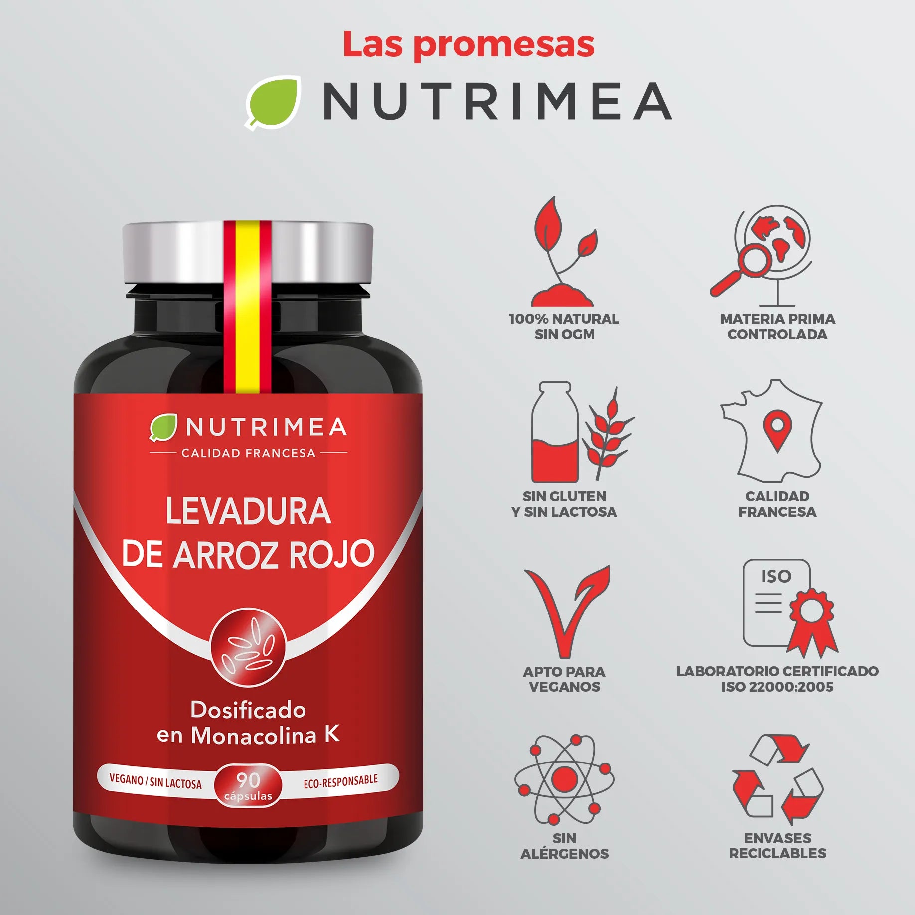 Levadura de Arroz Rojo con q10