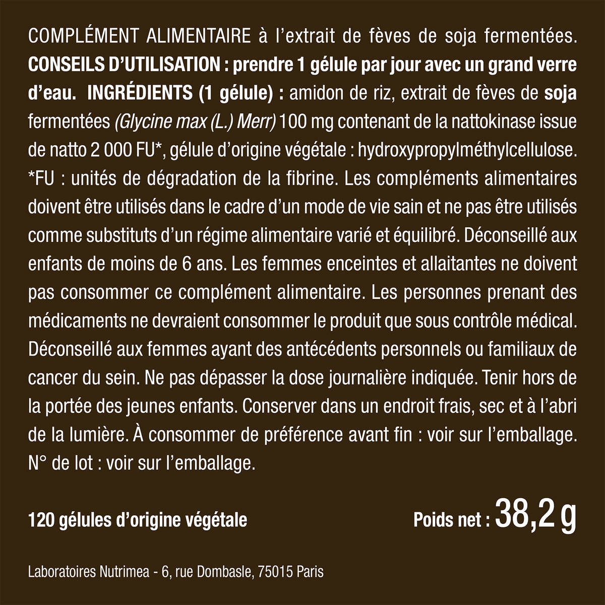 Bienfaits et contre indications Nattokinase
