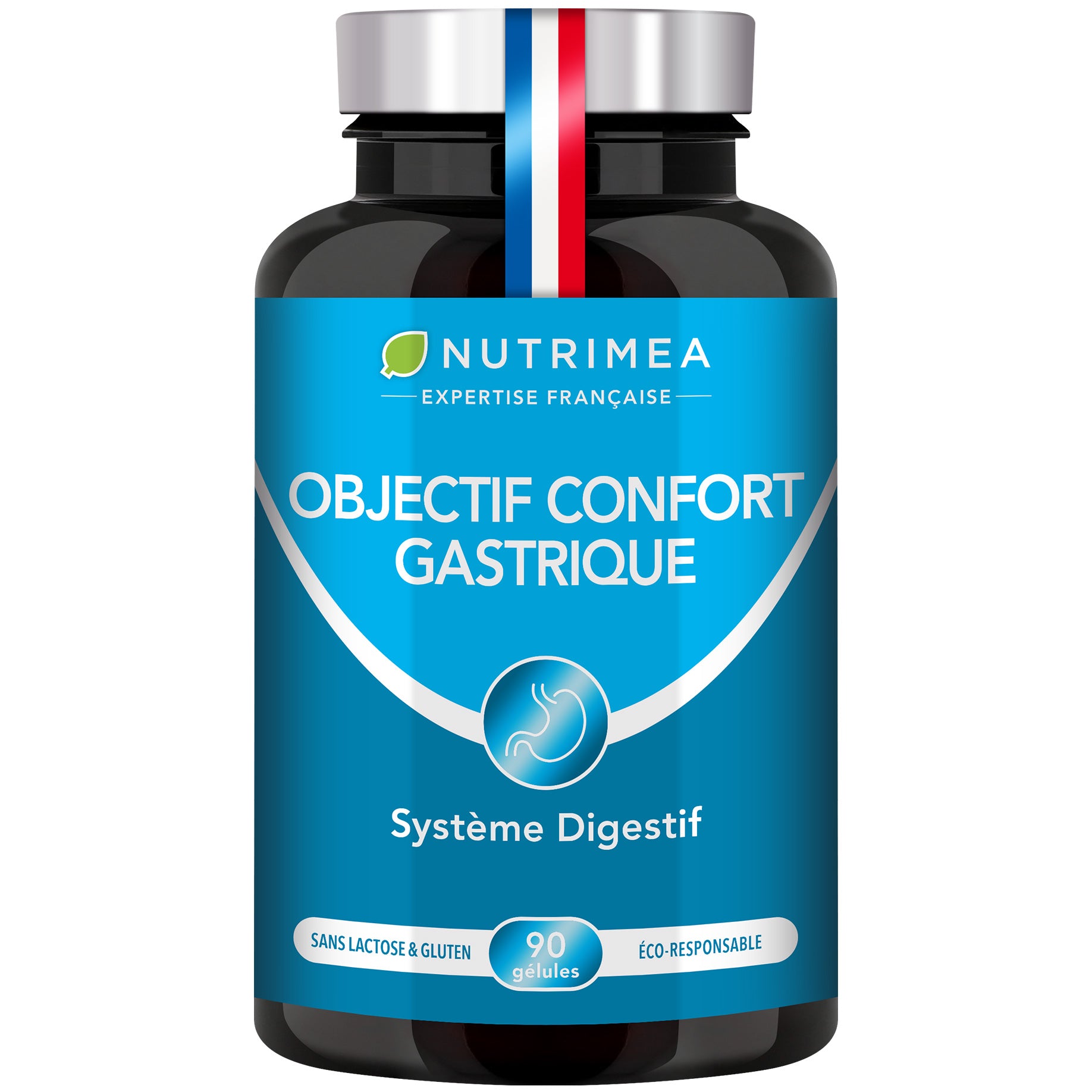 Fond blanc du pilulier de Objectif Confort Gastrique