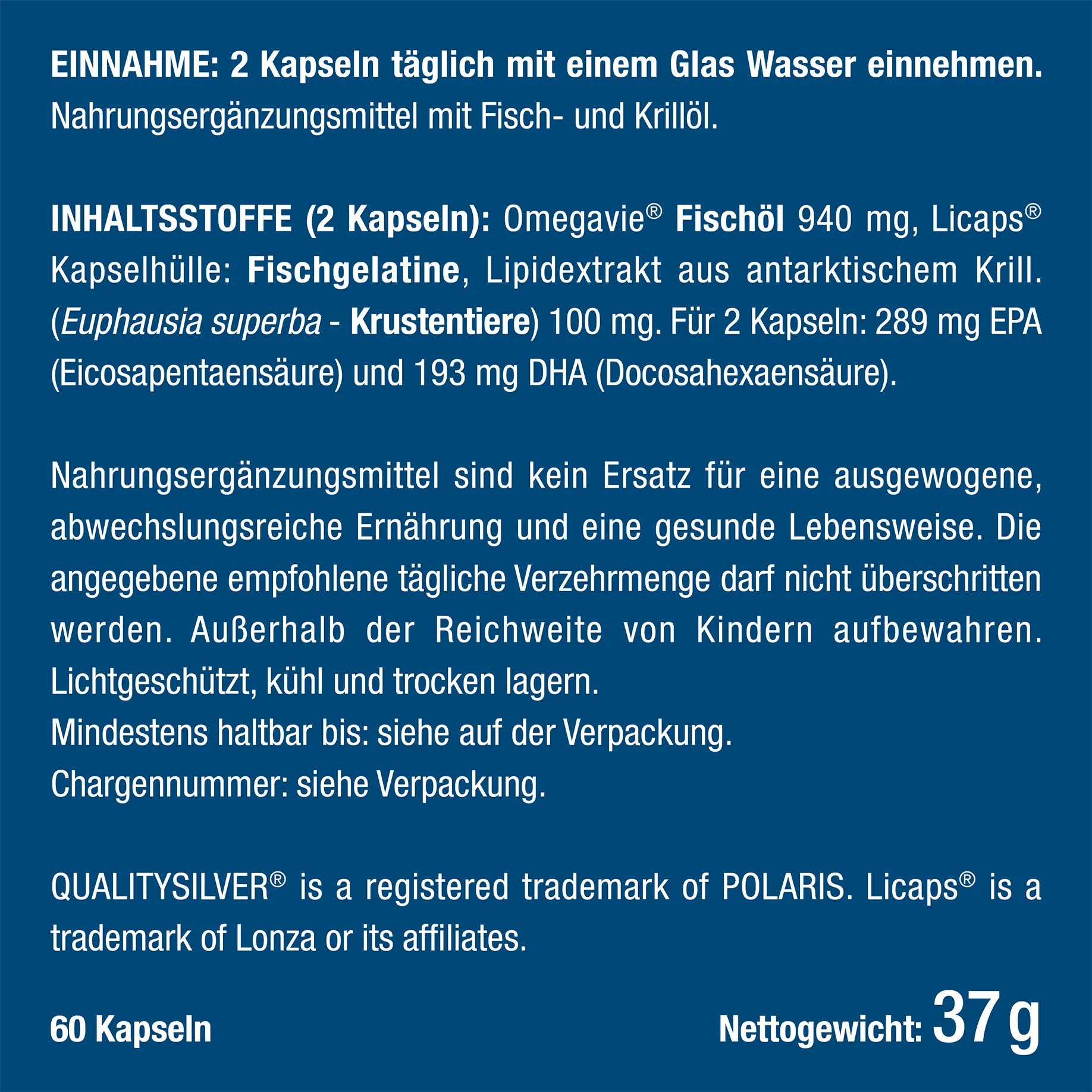 Omega 3 + Krill