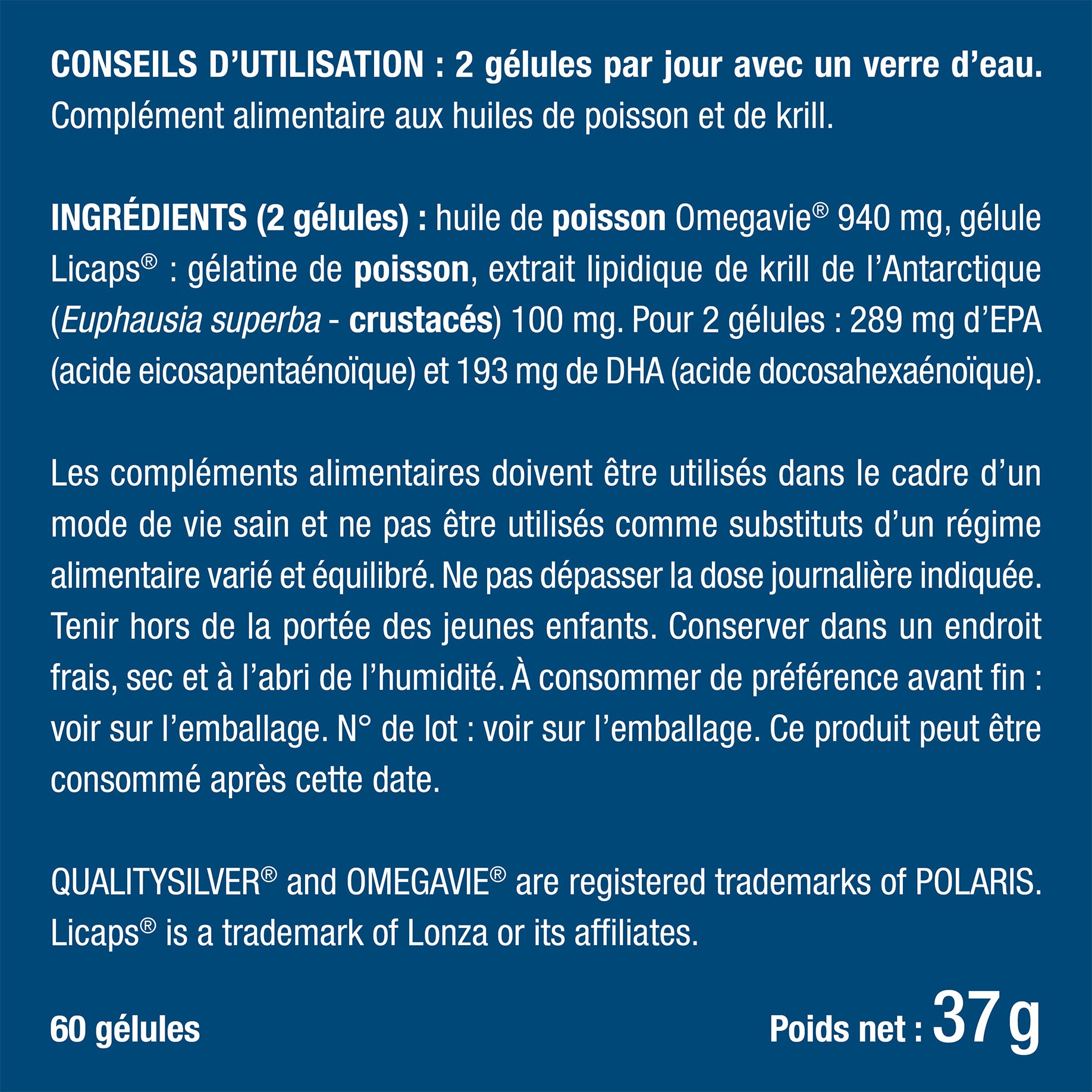 Omega 3 en complément alimentaire