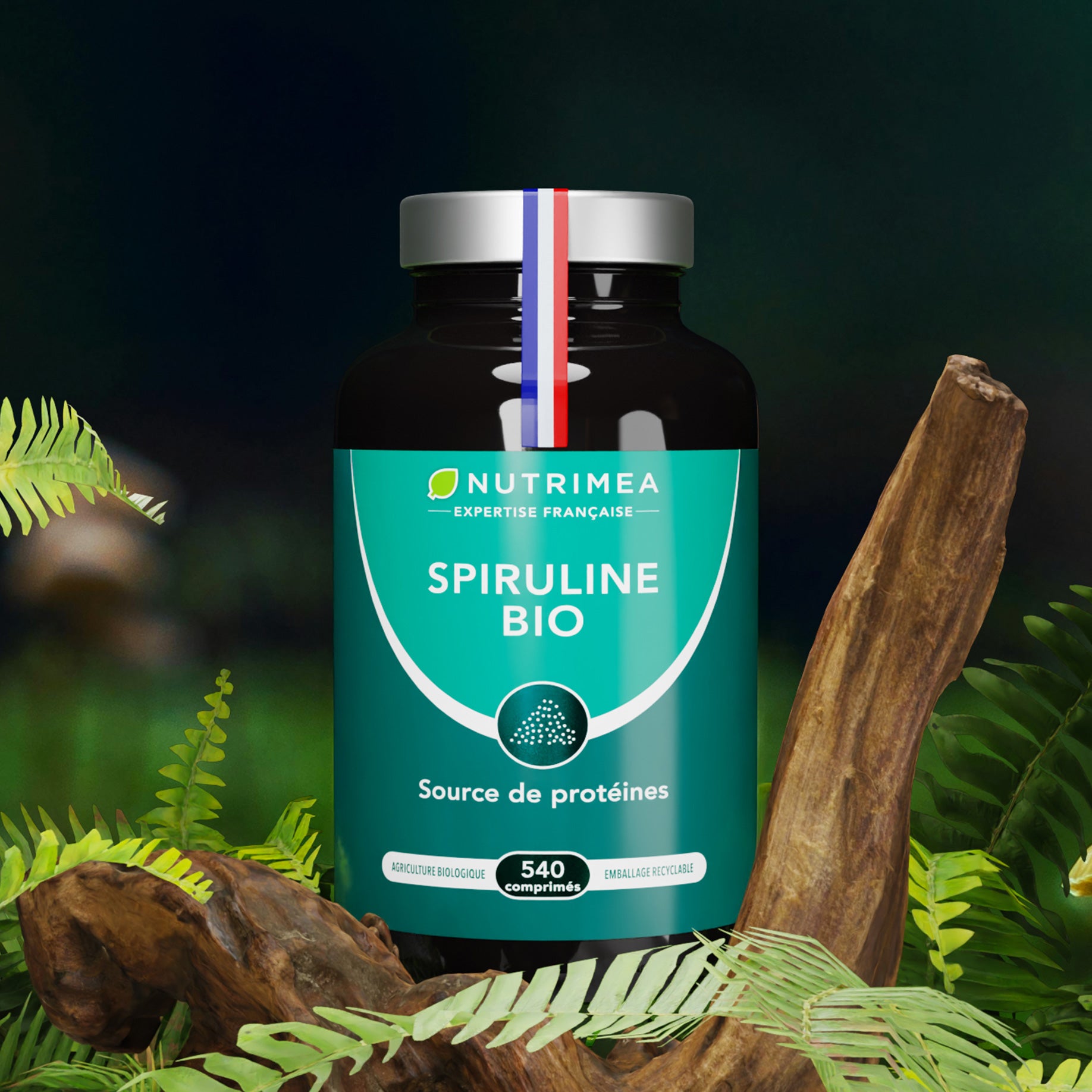 Photo Spiruline Bio en complément alimentaire