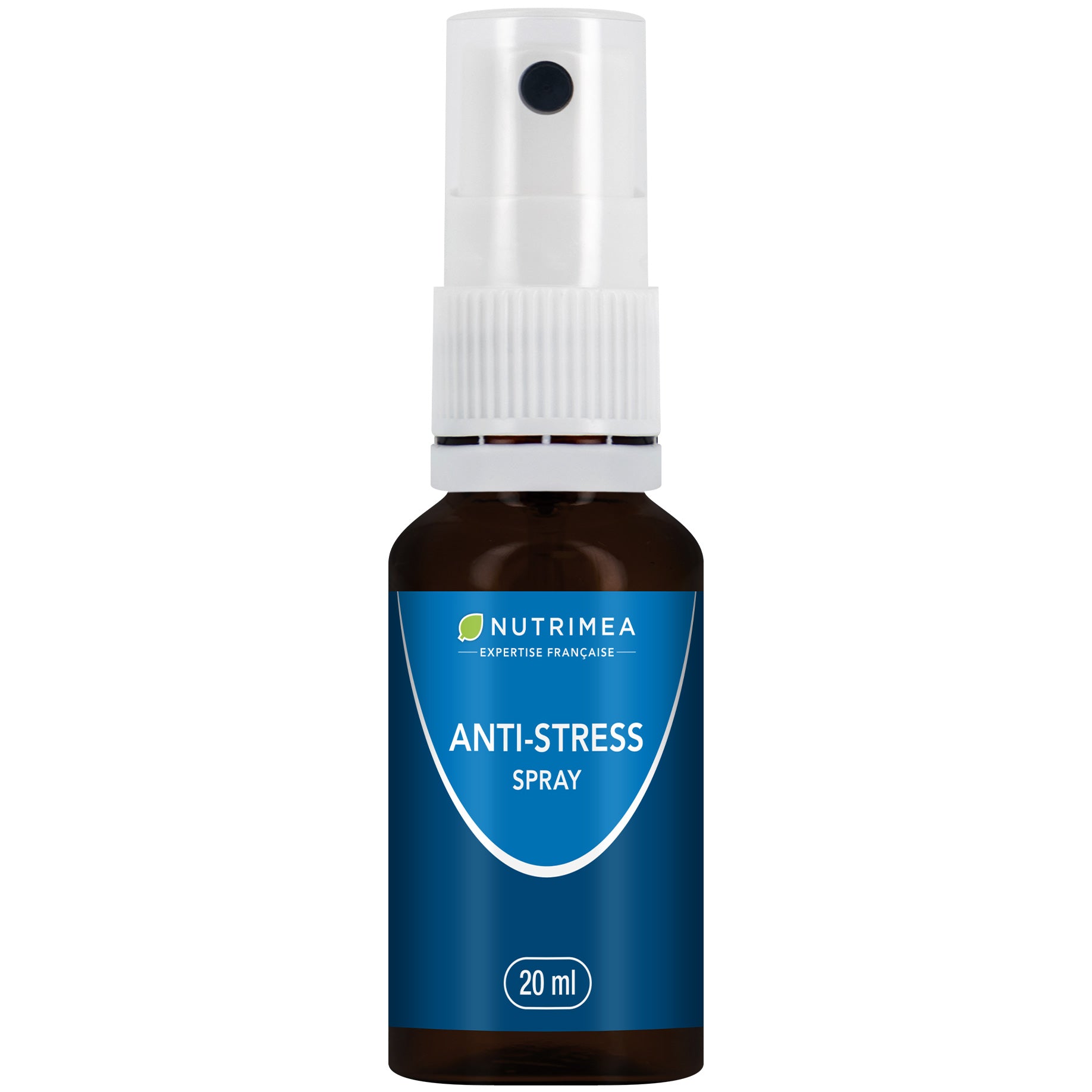 Fond blanc du Spray anti-stress