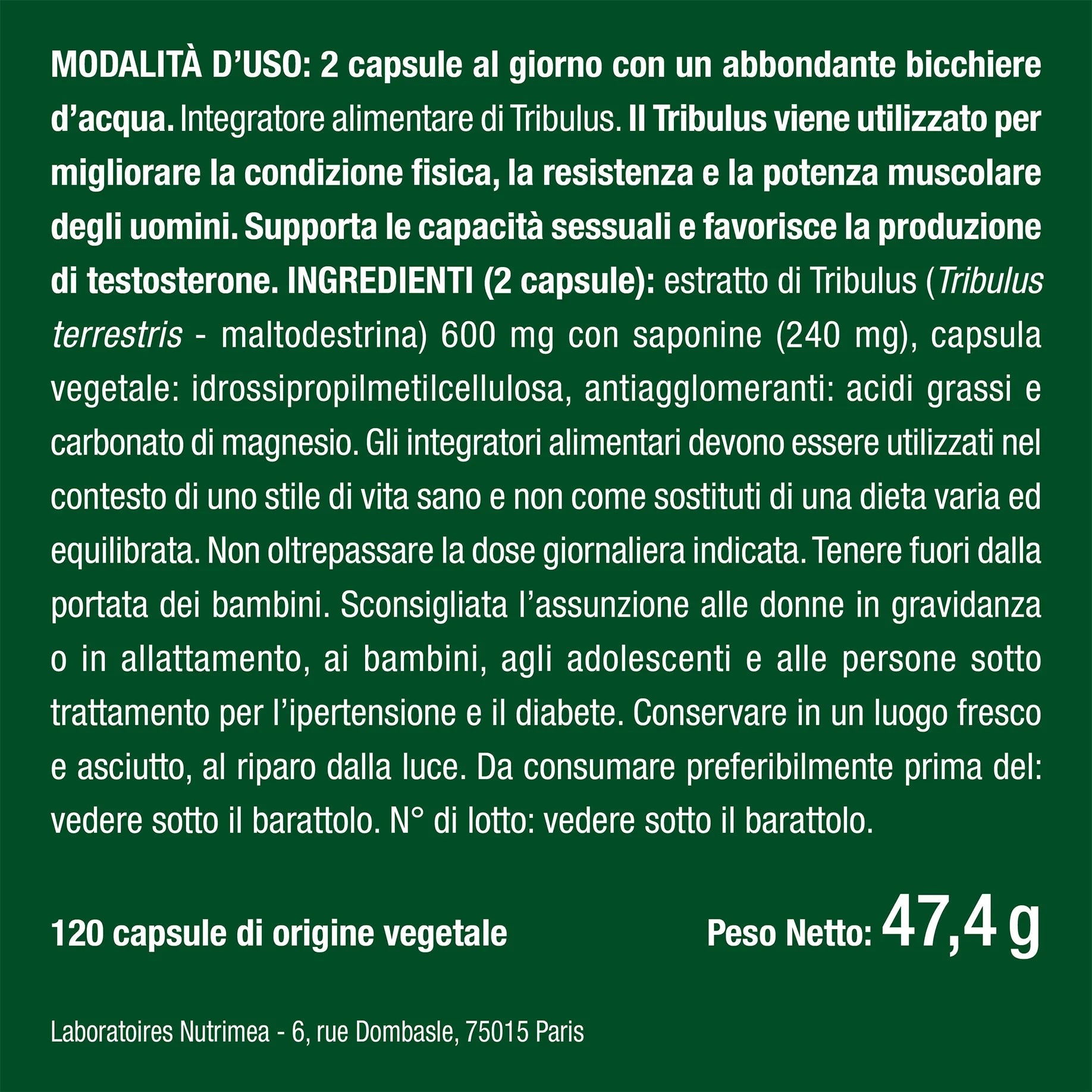 Benefici e controindicazioni dei Tribulus Terrestris