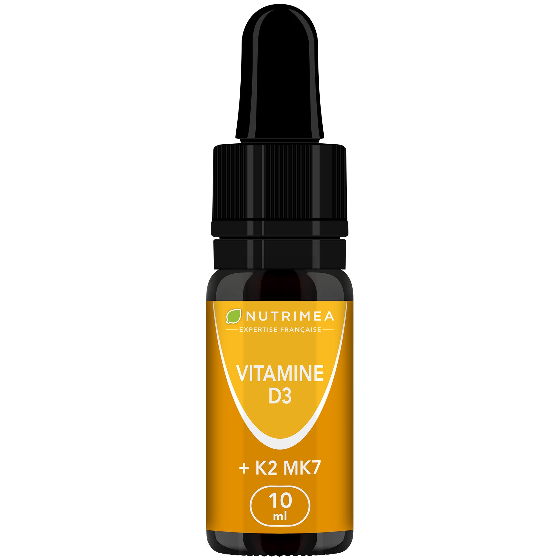 Fond blanc du pilulier de Vitamine D3 K2