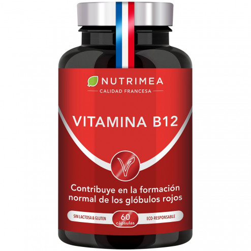 Fondo blanco del bote Vitamina B12