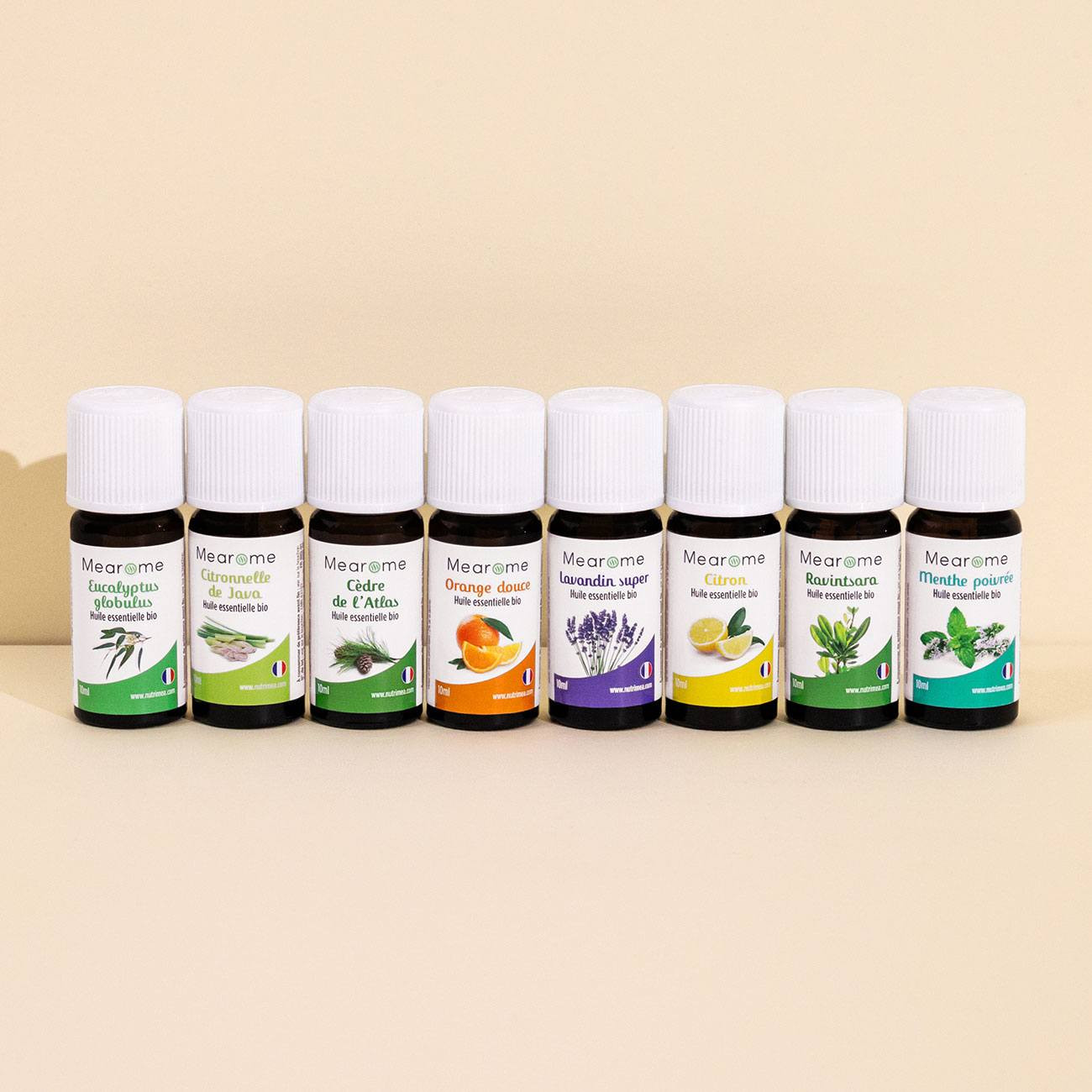 Découvrez notre coffret composé de 8 huiles essentielles