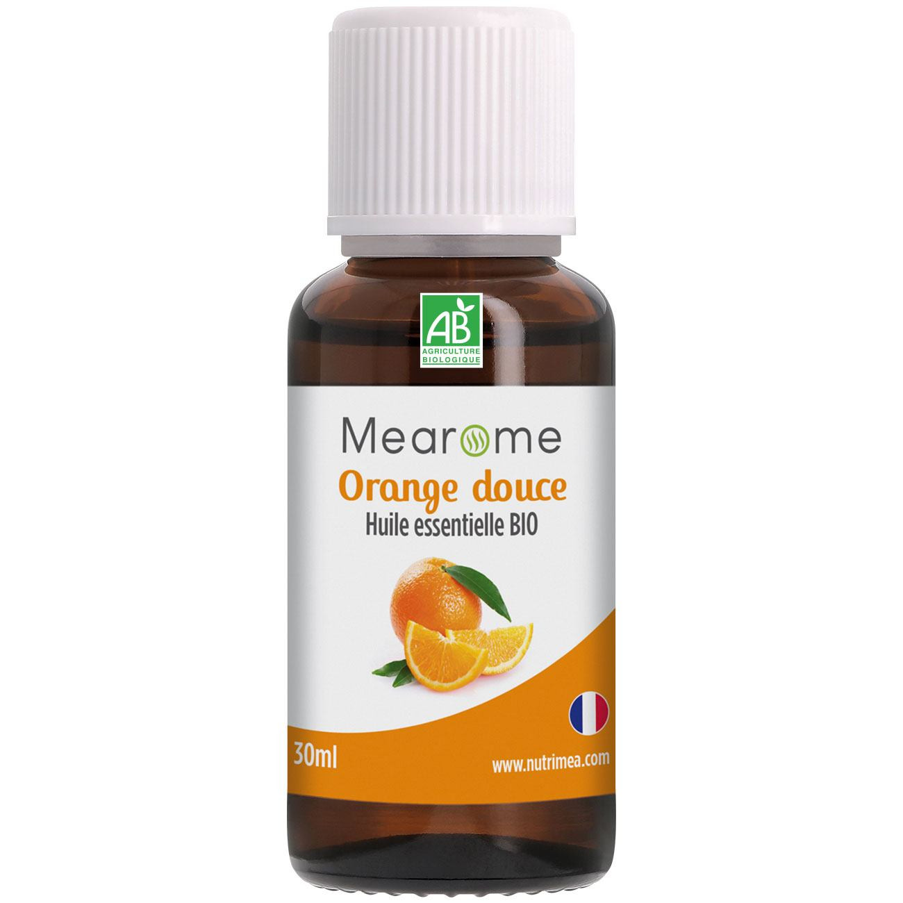 Photo de l'huile essentielle ORANGE DOUCE – Huile Essentielle Bio AB - 30ML Photo de l'huile essentielle ORANGE DOUCE – Huile Essentielle Bio AB - 30ML