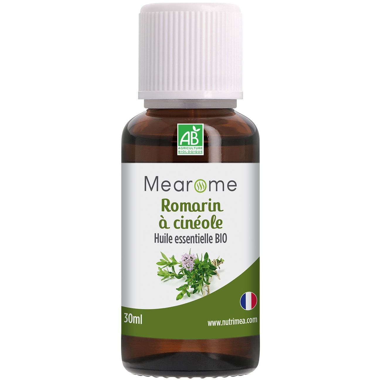 Photo de l'huile essentielle ROMARIN - Huile Essentielle BIO AB - 30ML Photo de l'huile essentielle ROMARIN - Huile Essentielle BIO AB - 30ML