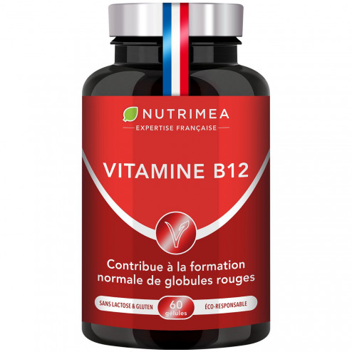 Fond blanc du pilulier de Vitamine B12