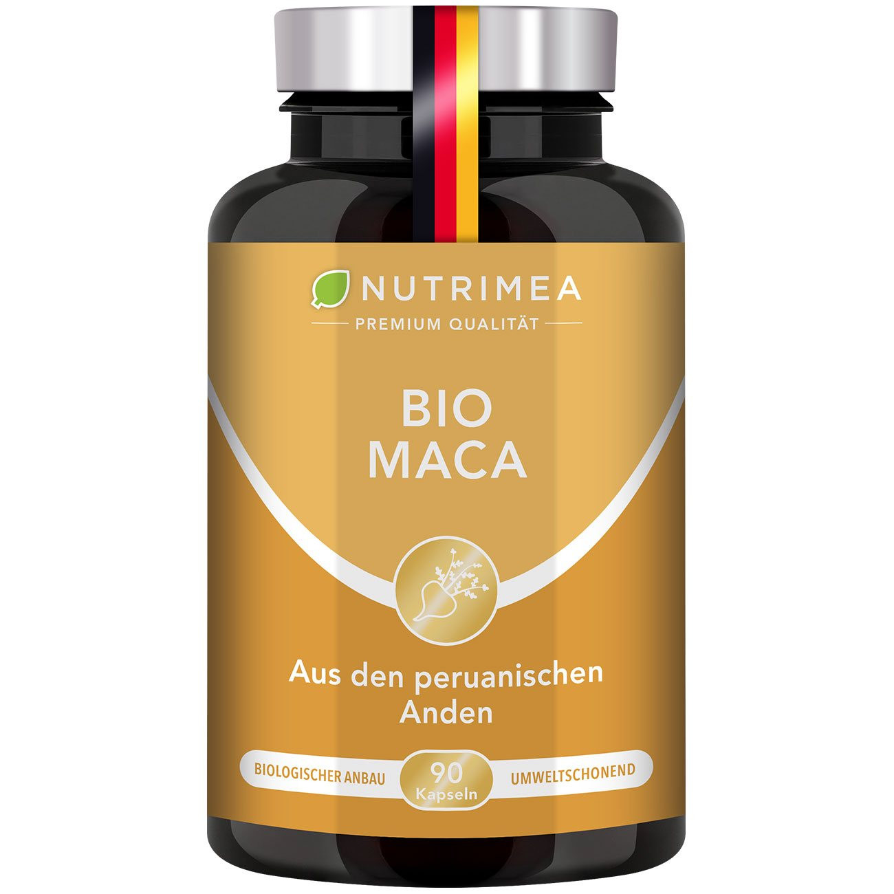Bild der Verpackung des Supplements Maca Bio Bild der Verpackung des Supplements Maca Bio