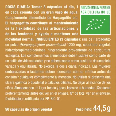 Beneficios y contraindicaciones de Harpagofito BIO