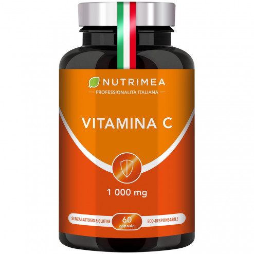 Sfondo bianco del portapillole Vitamina C