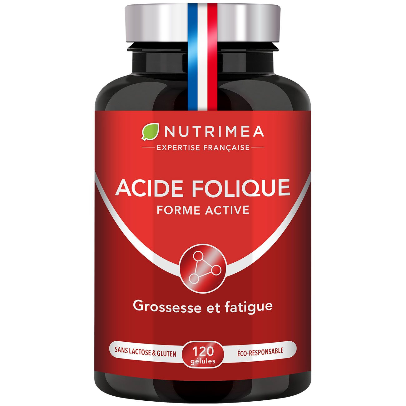 Illustration du pilulier du supplément Acide Folique - Vitamine B9 Illustration du pilulier du supplément Acide Folique - Vitamine B9