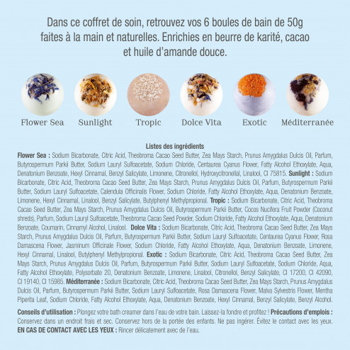 Image de l'huile essentielle à base de Coffret Voyage - Soin - Boules de bain