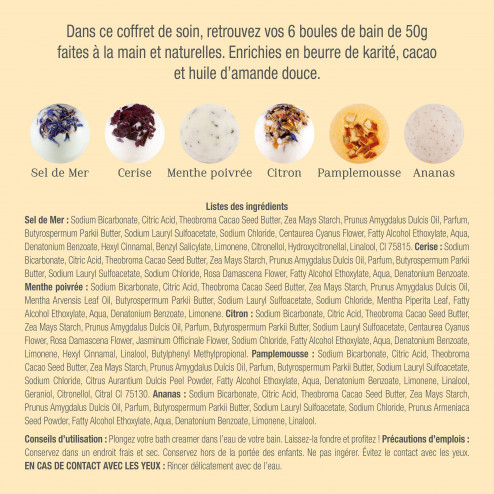 Image de l'huile essentielle à base de Coffret Euphorisant - Soin - Boules de bain