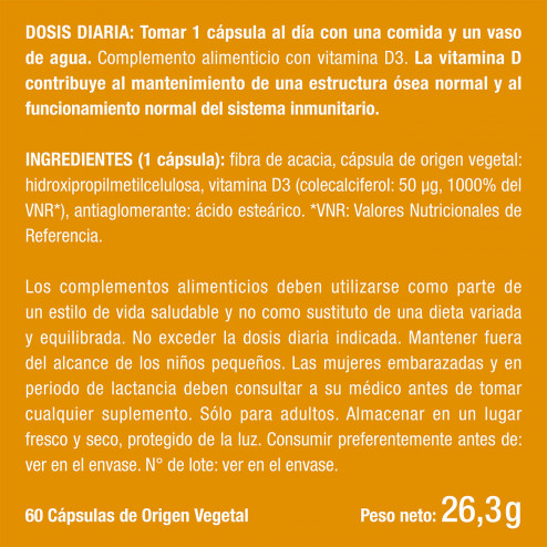 Beneficios y contraindicaciones de Vitamina D3