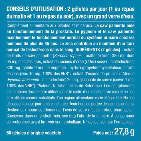 Bienfaits et contre indications pour Complément Alimentaire Prostate | Prostasur