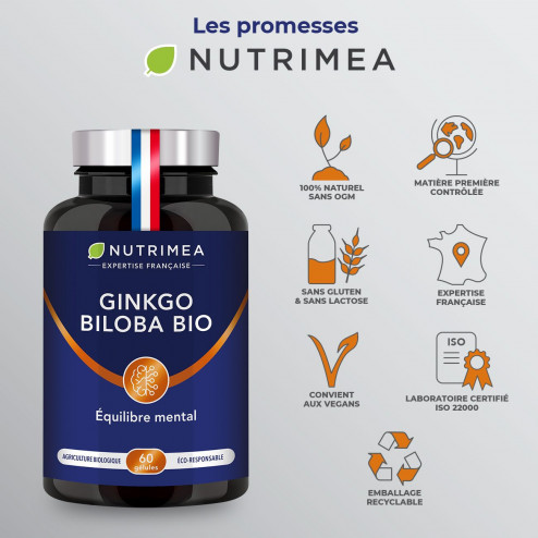 Gélules de Ginkgo Biloba Bio