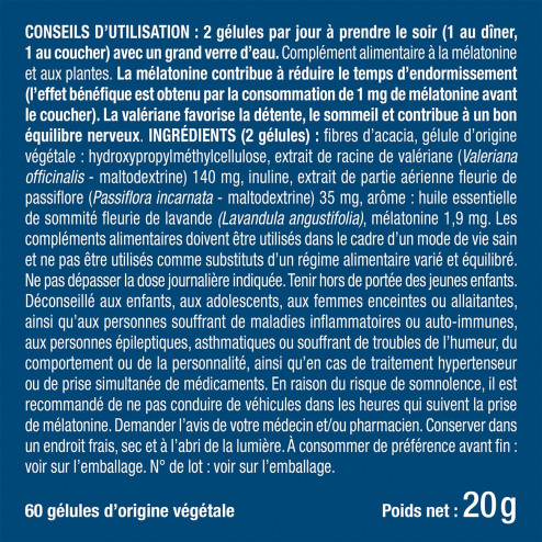 Trio SOMMEIL - Mélatonine, 5-HTP, Magnésium en complément alimentaire