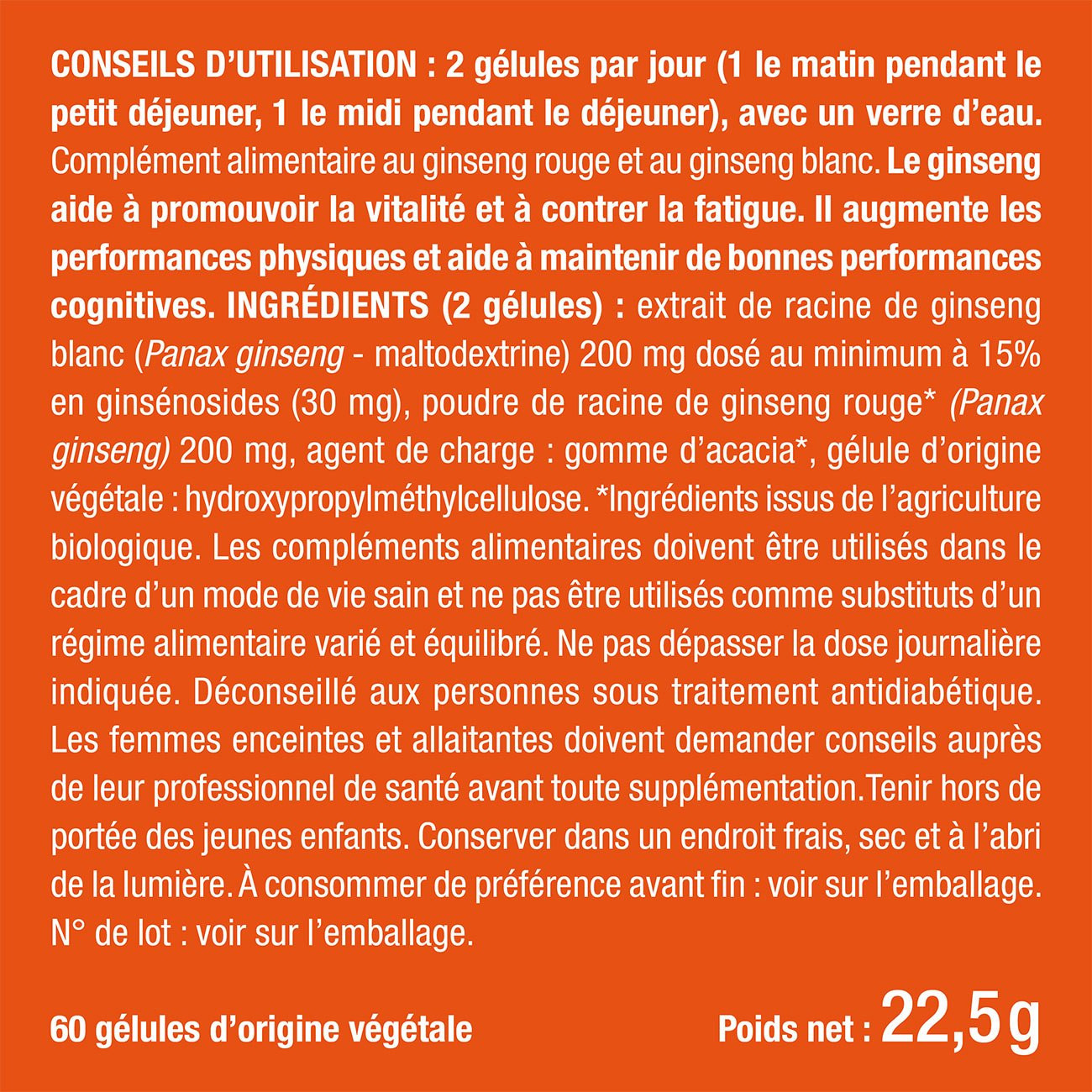 image de l'etiquette ginseng nutrimea image de l'etiquette ginseng nutrimea