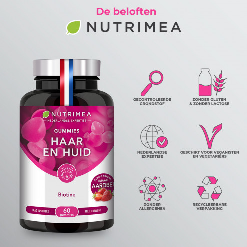 Capsules van Gummies haar en huid