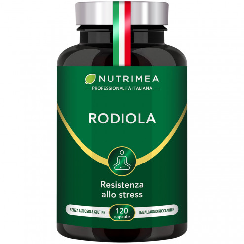 Sfondo bianco del portapillole Rodiola