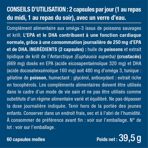 Image du complément alimentaire à base de Trio SPORT - Whey, Spiruline & Oméga-3