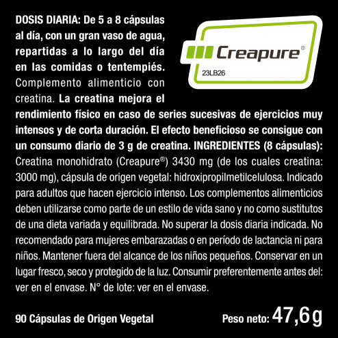 Beneficios y contraindicaciones de Creatina