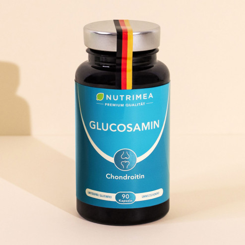 Bild von Packshot 2 des Nahrungsergänzungsmittels Glucosamin von Nutrimea
