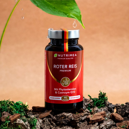 Lifestyle-Bild des Nahrungsergänzungsmittels Rote Reishefe Premium von Nutrimea