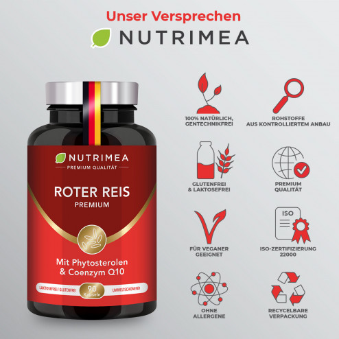Die Vorteile des Nahrungsergänzungsmittels Rote Reishefe Premium von Nutrimea