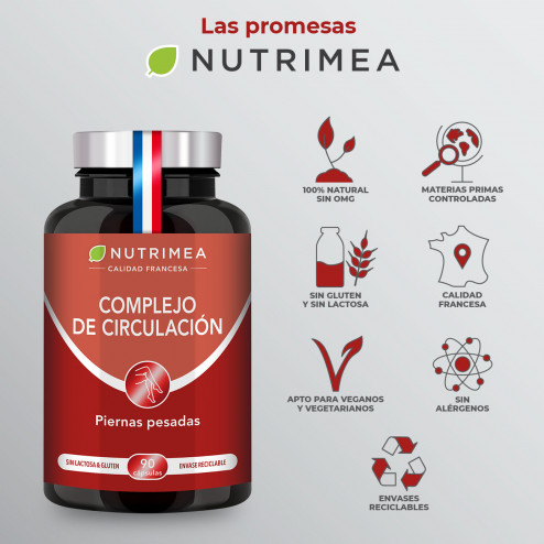 Las promesas del complemento alimenticio para la circulación de las piernas de Nutrimea