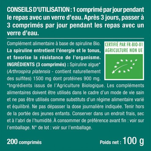 Trio VEGAN - Spiruline, Vitamine B12 & Vitamine D en complément alimentaire