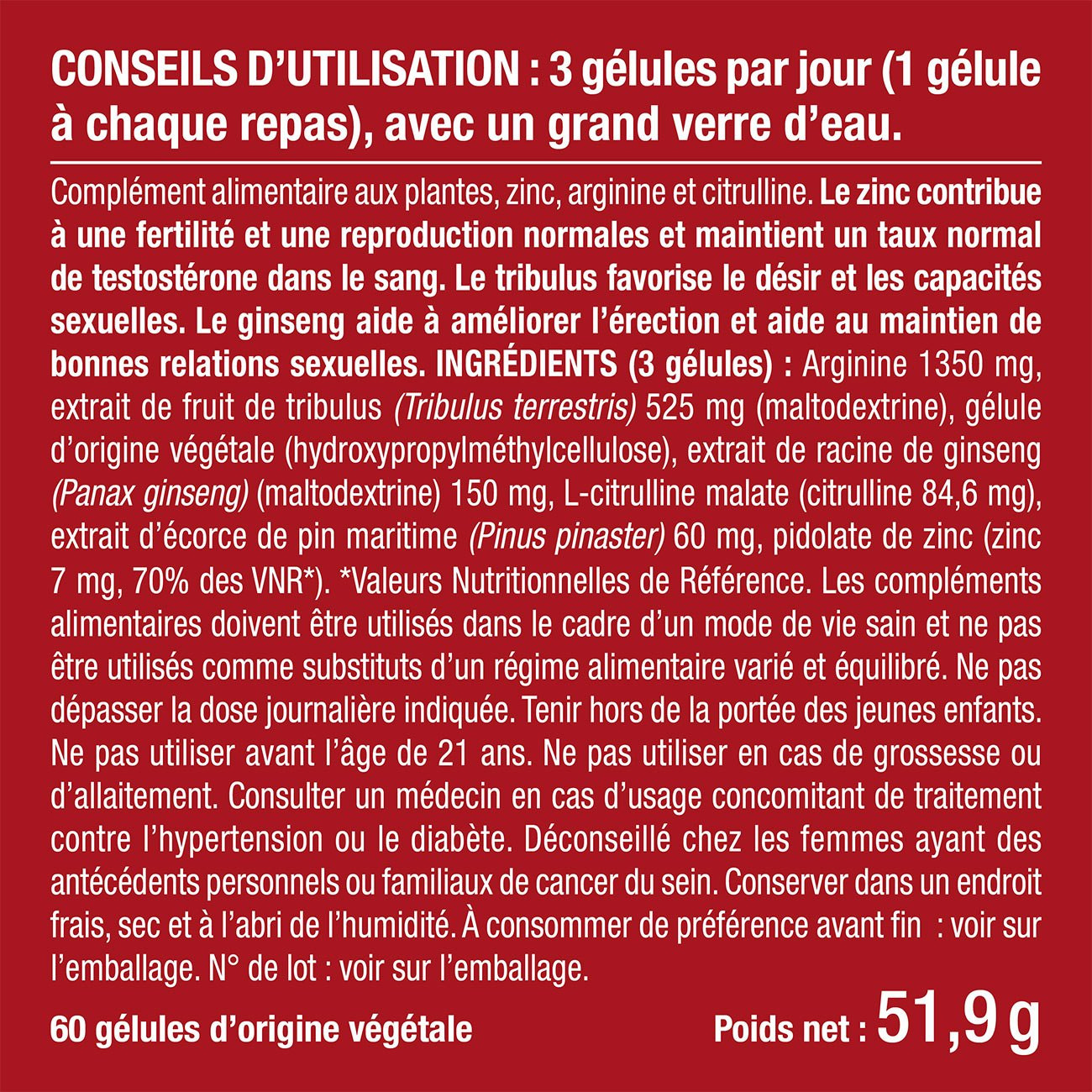 Photo du packaging du complément Prorextor Photo du packaging du complément Prorextor