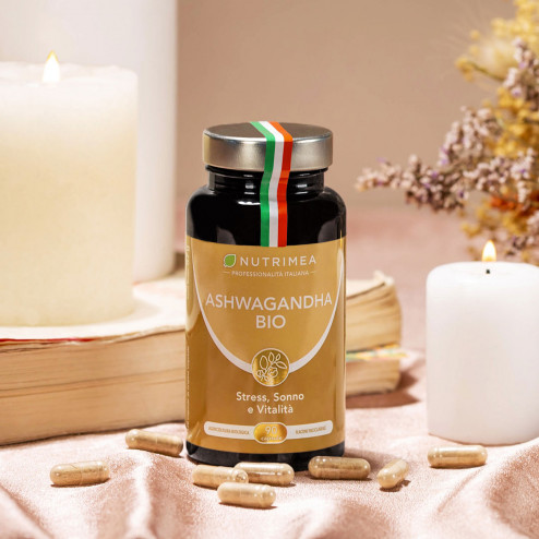 Integratore alimentare ashwagandha bio ksm66 come adattogeno naturale