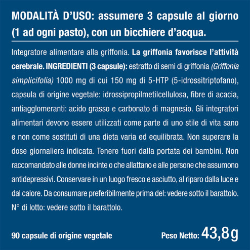 Proprietà e controindicazioni integratore griffonia 5htp
