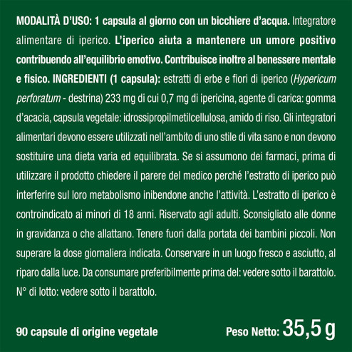 Benefici e controindicazioni dell'integratore alimentare a base di iperico