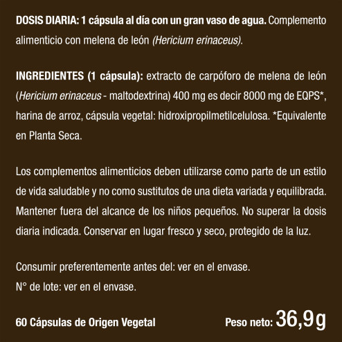 Etiqueta Lion's Mane