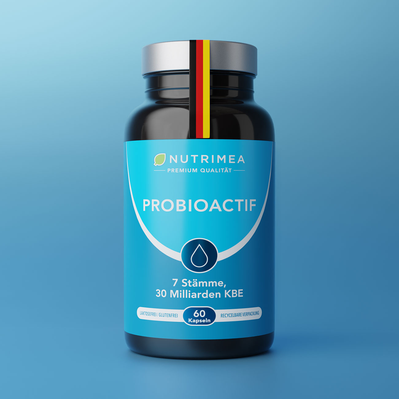 Packshot 2 des Nahrungsergänzungsmittels Probiotika von Nutrimea