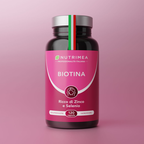 Integratore alimentare per capelli a base di Biotina
