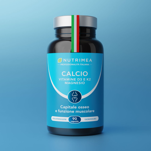 Integratore calcio con magnesio, vitamina D e K2